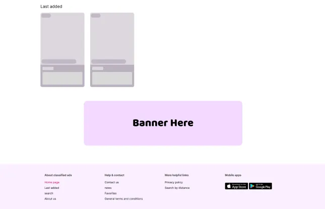 Banner di piede pagina
